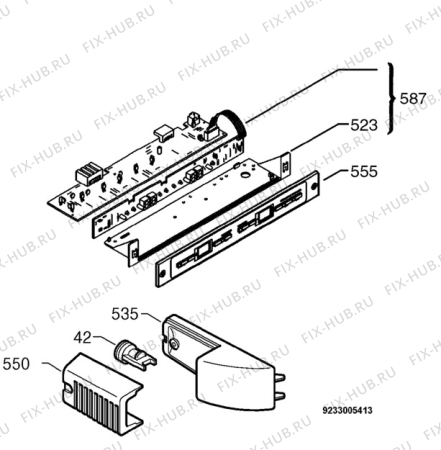 Взрыв-схема холодильника Aeg SK98849I - Схема узла Diffusor